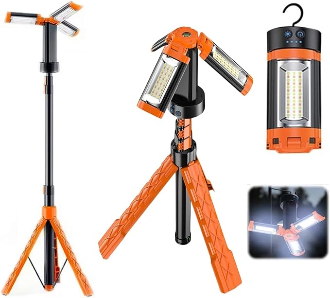 كشاف طوارئ وفانوس تخييم LED محمول متعدد الأغراض