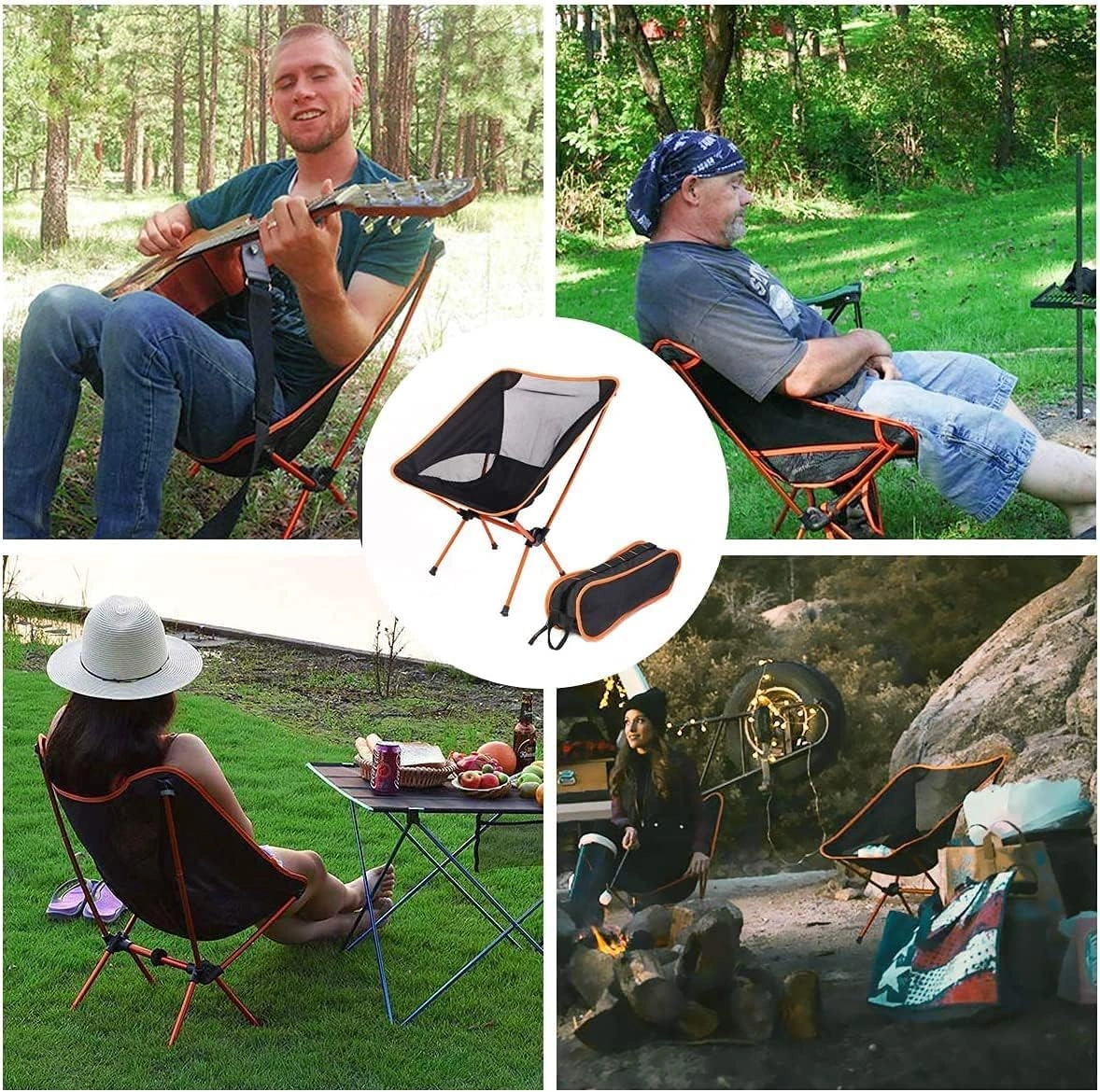 كرسي تخييم Porodo (Mesh Fabric Comfort Camping Chair)