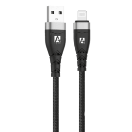 كابل USB إلى Lightning بطول 2 متر من النايلون المقاوم للانحناء