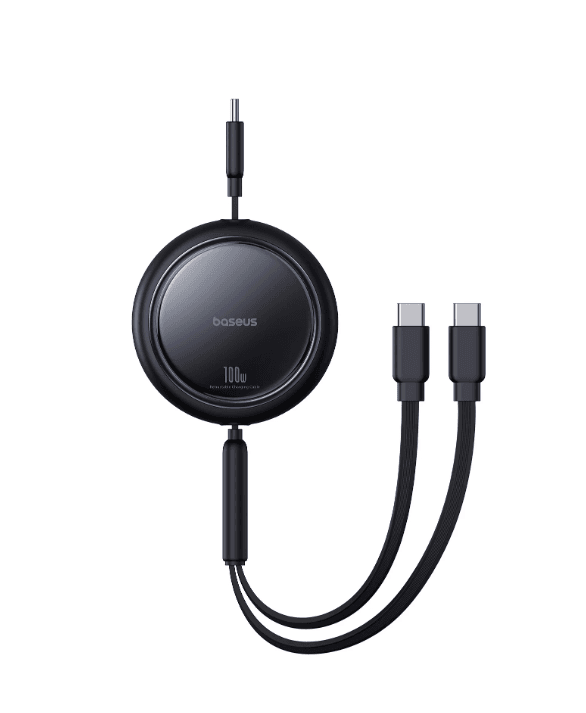 بيسوس كابل Bright Mirror 2 في 1 USB-C إلى C+C 1م للشحن السريع 100W