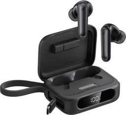 سماعات أذن P41i أنكر، مع شاحن موبايل محمول ومحول لايتنينج، وقت تشغيل 12 ساعة، 192 ساعة مع حافظة، مكالمات واضحة بالذكاء الاصطناعي 6 ميكروفونات، سماعات أذن بلوتوث لاسلكية بمعيار IPX5