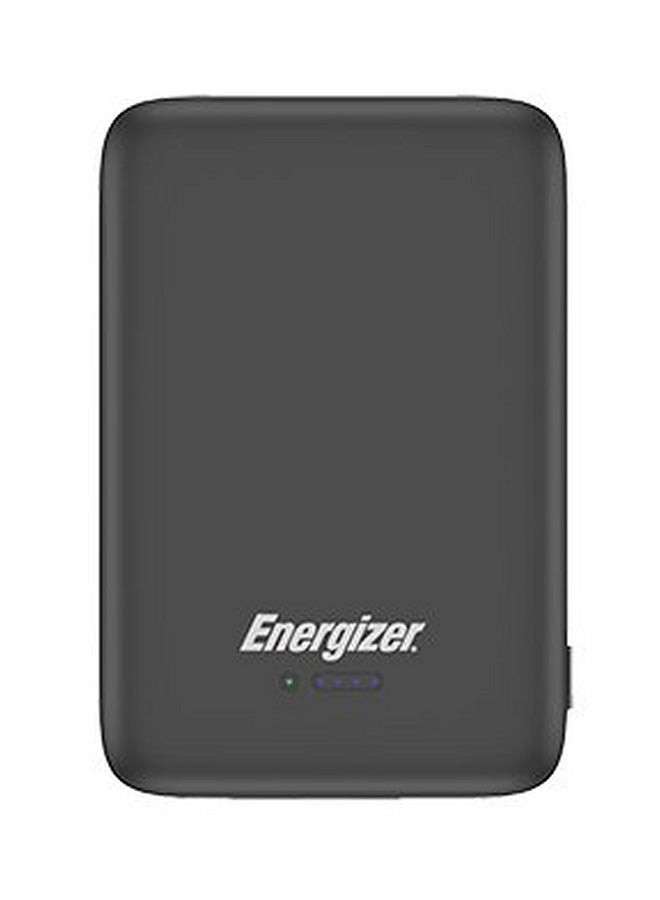 إنرجايزر QM5000 باور بنك اللاسلكي المغناطيسي المحمول، 5000 مللي أمبير/ساعة - أسود