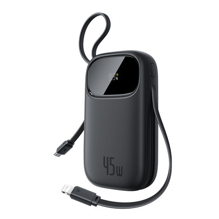 بنك طاقة OS-Baseus EnerFill FC31 Qpow 3 بشاشة رقمية مع كابلات USB-C+iP سعة 20000 مللي أمبير/ساعة