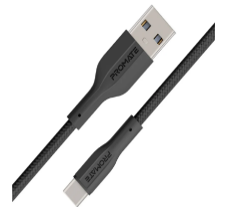 كيبل USB-A إلى USB-C فائق المرونة • شحن قياسي 2A