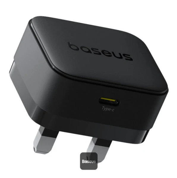 شاحن Baseus PicoGo AE11 GaN سريع الشحن 1C بقوة 45 واط، أسود كوزميك