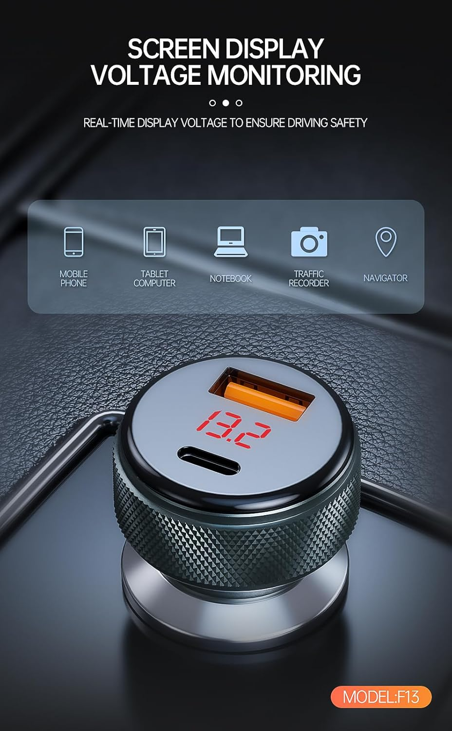 شاحن سيارة من ماركة GULFY