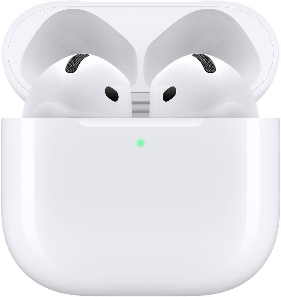 سماعات Apple AirPods 4 مع خاصية عزل الضوضاء | أبيض