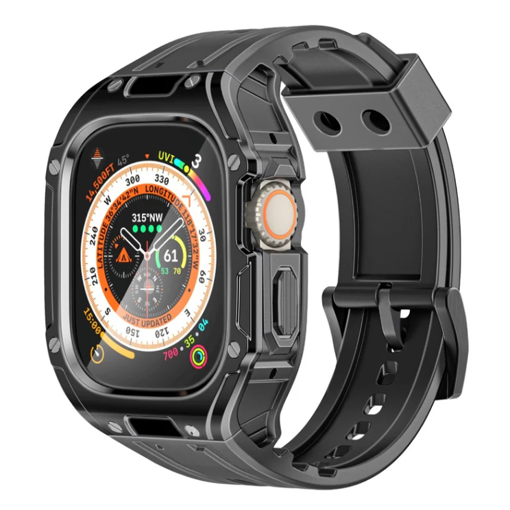 حافظة ساعة متينة للحماية مع حزام ساعة من مادة 49mm TPU