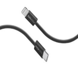 كيبل مضفر من القماش USB-C إلى Lightning بسرعة فائقة وذو قدرة نقل طاقة 27 واط