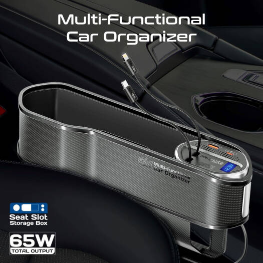 منظم سيارات متعدد الوظائف ومحطة شحن 65 واط