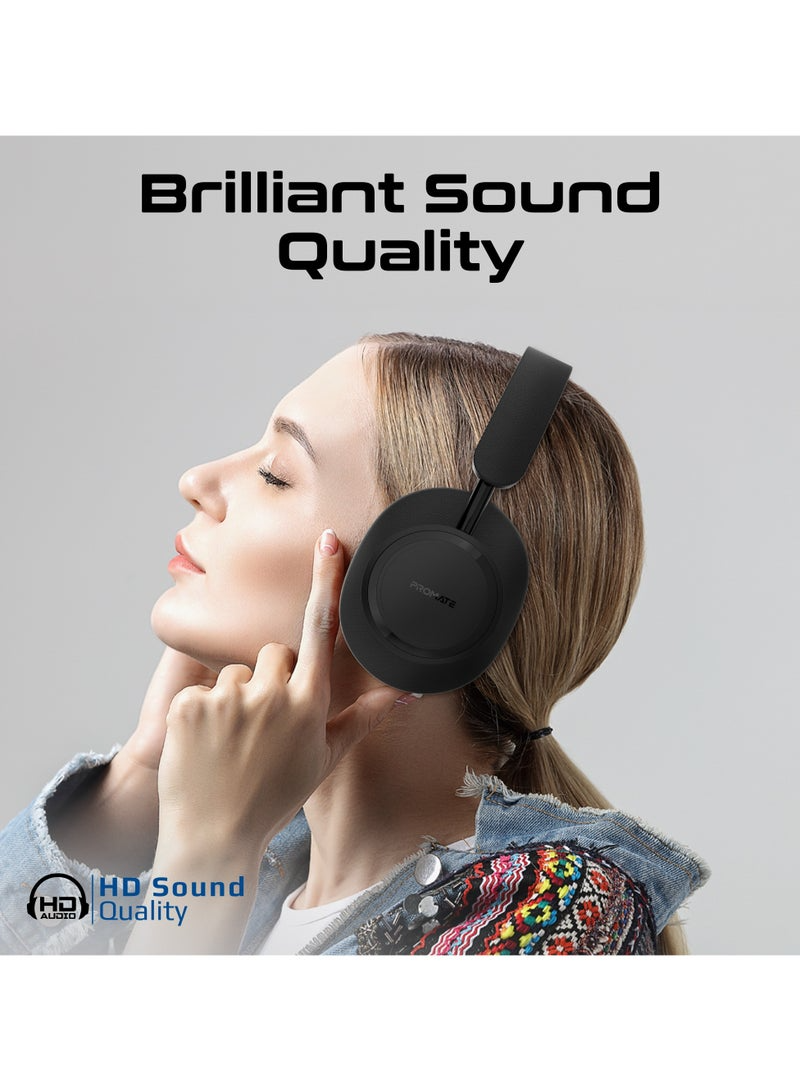 سماعات رأس هجينة ذات إلغاء ضوضاء نشط عالي الدقة مع صوت محيطي 360°