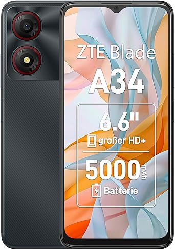 ZTE بليد A34 - سعة تخزين64جيجابايت - 4 جيجابايت من الرام - 6.6 بوصة